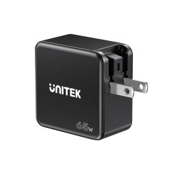 Vggladdare Unitek P1117B Svart 65 W (1 antal)