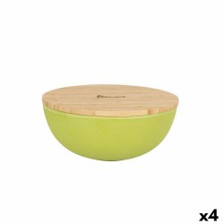 Skl Percutti Melamin Brun Grn 18,9 x 18,9 x 8,5 cm Bambu (4 an