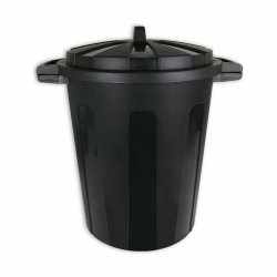 Papperskorg Dem 70 L Svart 56 x 45 x 60 cm (3 antal)