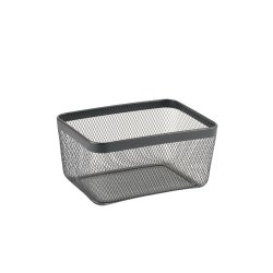 Multifunktionell korg Confortime Svart Metall 30,5 x 23 x 15,2 c