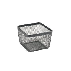 Multifunktionell korg Confortime Svart Metall 24,5 x 24,5 x 17 c