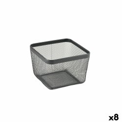Multifunktionell korg Confortime Svart Metall 24,5 x 24,5 x 17 c