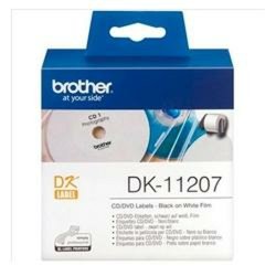 Etiketter till Skrivare Brother DK-11207 CD/DVD  58 mm Svart/Vi