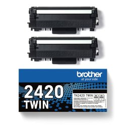 Original Blckpatron Brother TN2420TWIN Svart