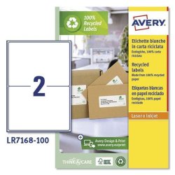 Etiketter till Skrivare Avery LR7168 Vit 100 Blad 199,6 x 143,5