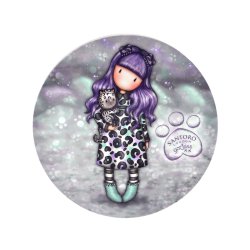 Kopp med assiett Gorjuss Smitten kitten Vit Svart Keramik Underl