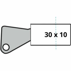 Skerhetscylinder Yale 30 x 10 mm Mssing Garageport