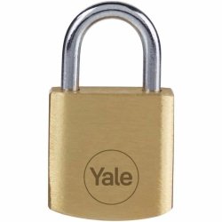 Hngls med nyckel Yale Stl Rektangulr Gyllene (4 antal)