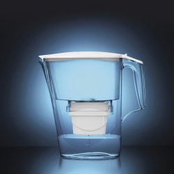 Filtreringskanna Aqua Optima Liscia Evolve Vit Plast 2,5 L