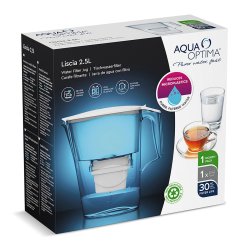 Filtreringskanna Aqua Optima Liscia Evolve Vit Plast 2,5 L
