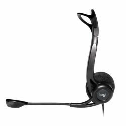 H�rlurar med Mikrofon Logitech 981-000100 Svart