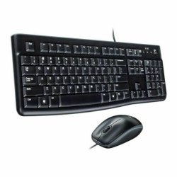 Tangentbord med optisk mus Logitech 920-002550 USB Svart Qwerty