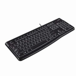 Qwerty Spanska Logitech K120 USB Svart Qwerty Spanska QWERTY