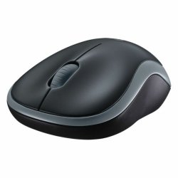 Trdls Mus Logitech M185 Svart Gr Svartvit 1000 dpi