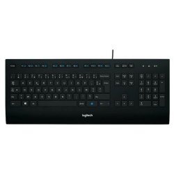 Tangentbord Logitech K280E Svart Franska AZERTY