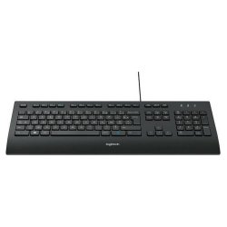 Tangentbord Logitech K280E Svart Franska AZERTY