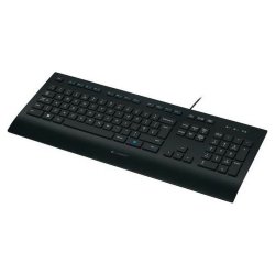Tangentbord Logitech K280E Svart Franska AZERTY