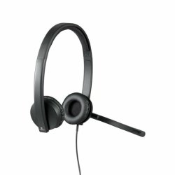 H�rlurar med Mikrofon Logitech 981-000575 Svart