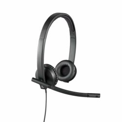 H�rlurar med Mikrofon Logitech 981-000575 Svart