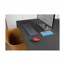 Trdls Mus Logitech 910-004641 1000 dpi Rd Svart/Rd