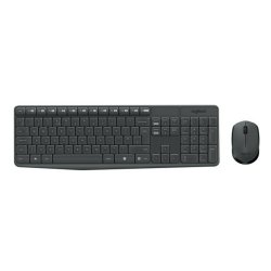 Tr�dl�st Tangentbord och Mus Logitech 920-007919 Svart