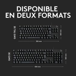 Bluetooth-tangentbord med tabletthllare Logitech G413 SE Fransk