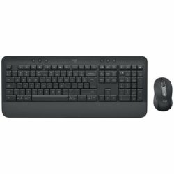 Trdlst Tangentbord och Mus Logitech Signature MK650 Svart Qwer