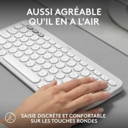 Bluetooth-tangentbord med tabletthllare Logitech K380 Franska V