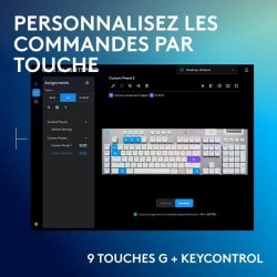 Trdlst Tangentbord Logitech G915 X Vit AZERTY