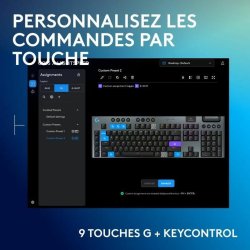Trdlst Tangentbord Logitech G915 X Svart AZERTY