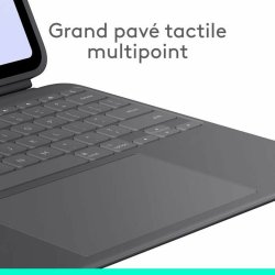 Fodral till L�splatta Logitech iPad Pro Svart Gr� Grafit AZERTY