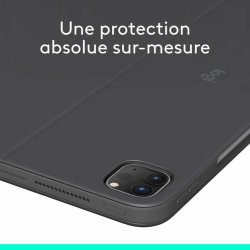 Fodral till L�splatta Logitech iPad Pro Svart Gr� Grafit AZERTY