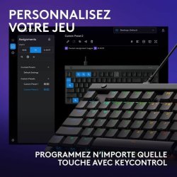 Tangentbord Logitech G515 TKL Svart AZERTY