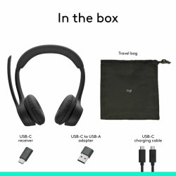 Trdlsa Hrlurar Logitech Svart