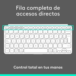 Tangentbord Logitech 920-012974 Vit Gr QWERTY