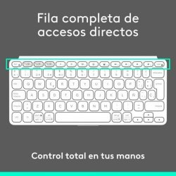Tangentbord Logitech 920-012974 Vit Gr QWERTY