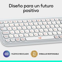 Tangentbord Logitech 920-013069 Vit