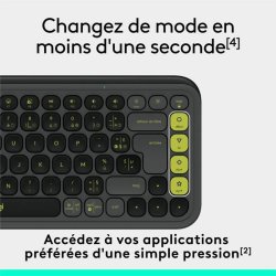 Trdlst Tangentbord Logitech Pop Icon Keys Mrkgr AZERTY