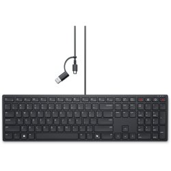 Tangentbord Dell KB525C Svart QWERTY