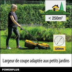 Grsklippare Powerplus POWEG62203 30 L 1000 W 230 V 32 cm 20-70