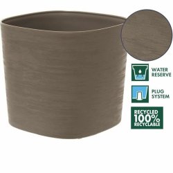 Sjlvvattnande blomkruka Garden ID Beige-brun (taupe) 25 x 25 cm