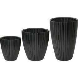 Kruka Garden ID Fancy Svart Polyetylen 40 x 58 cm
