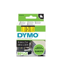 Sjlvhftande etiketter Dymo S0720730 Gul Svart/Gul