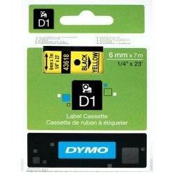 Laminerat Band till Etikettskrivare Dymo D1 43618 6 mm LabelMana