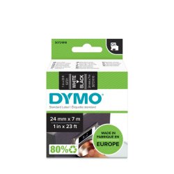 Laminerat Band till Etikettskrivare Dymo D1 53721 24 mm LabelMan