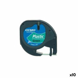 Laminerat Band till Etikettskrivare Dymo 91204 12 mm LetraTag S
