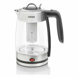 Elektrisk vattenkokare och tekanna Haeger EK-22F.020A Vit Rostfr