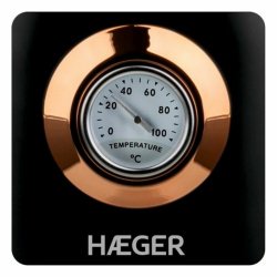 Elektrisk vattenkokare och tekanna Haeger EK-22B.024A Svart Rost