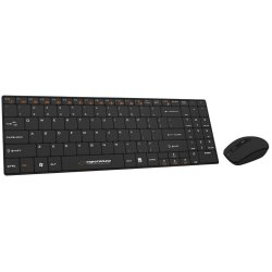 Tangentbord och Mus Esperanza EK122K Svart QWERTY