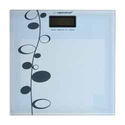 Digital Badrumsvg Esperanza EBS005 Vit Glas